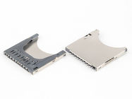 Aleaciones de cobre Sd del zócalo micro de Sandish, conector de tarjeta de memoria de las multimedias