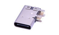 3,1 aleación de cobre del conector USB de C del 90-grado de los contactos micro modelo de la base 14