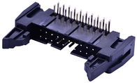 Conectores pin cuadrados de la placa de circuito, 2,54 milímetros de alambre de ángulo recto para subir al jefe