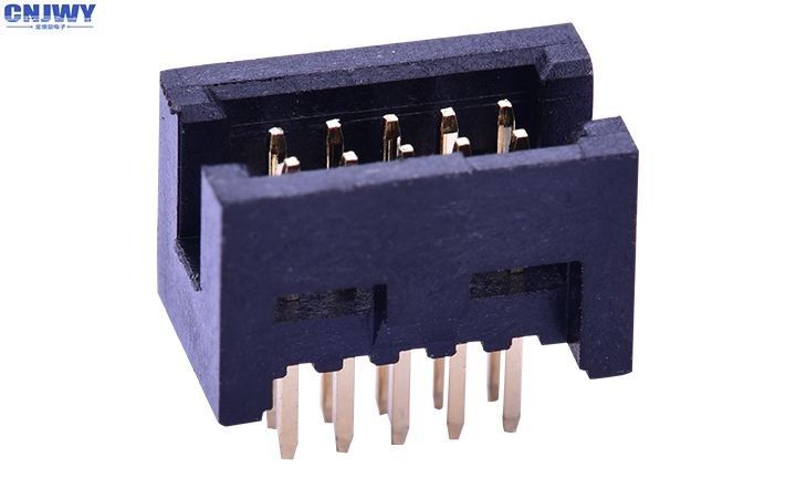 Conector dual del jefe del Pin de la fila 10, alambre del PWB del Pin del varón para subir a los conectores