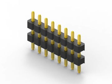 10 pines 2.54 mm Pitch Conector de cabeza de pin masculino Resistencia de contacto 20mΩ Máximo