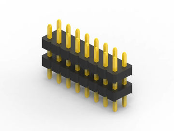 Conector de encabezado de 10 pines Gold Flash, encabezados de separación de dos filas
