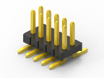 Conector de cabezal de PCB masculino SMD / SMT personalizado de 1.27 mm 2 pines a 50 pines