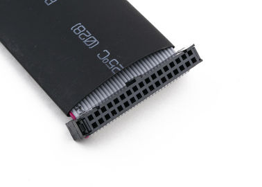 2.54mm IDC Flat Ribbon Cable Assembly con tubo de contracción térmica de longitud personalizada