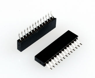SMD negro Conector de cabecera femenino Alta resistencia al aislamiento 1000MΩ Min