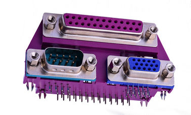 Ángulo derecho 25 pin conector tipo D, 90 grados enchufe en 9 pin conector tipo D femenino