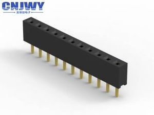 Una fila de conector femenino de 40 pines, conector cuadrado de plástico de conector femenino