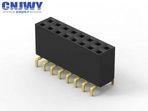 Conector de cabeza de 2 pines a 80 pines femenino de 2,54 mm de altura 2 filas Resistencia al aislamiento