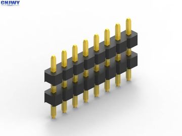 10 pines 2.54 mm Pitch Conector de cabeza de pin masculino Resistencia de contacto 20mΩ Máximo