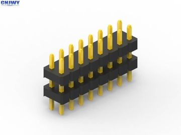 Conector de encabezado de 10 pines Gold Flash, encabezados de separación de dos filas