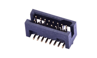 1.27 mm PCB 14 Pin Caja de encabezado Conector Superficie montaje de nylon 6T Negro