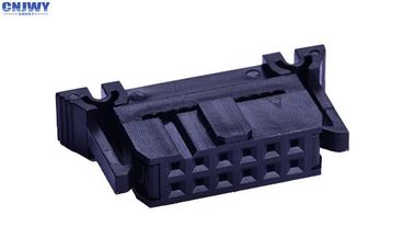 2.54MM Pitch IDC conector femenino con gancho mariposa PBT aislamiento