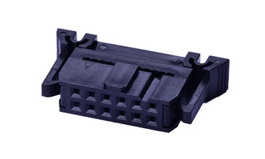 2.54MM Pitch IDC conector femenino con gancho mariposa PBT aislamiento