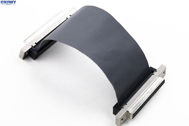 SCSI Femenino 1.27 mm de la cinta de la trama de cable, blindado 34 pines de la cinta de cable plano