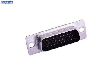 Tres filas Db 26 conector de alfiler, 180 grados D Sub conector masculino aleación de cobre