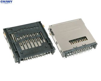 Conector de tarjeta micro SD de tres en un terminal buena resistencia a la temperatura