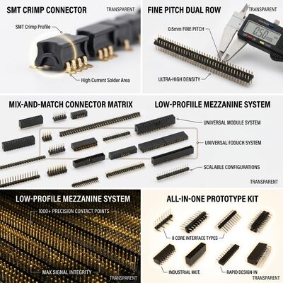 Conector de tira de cabezal de pines macho de fila única separable a presión, paso de 2.54 mm, longitud personalizable de 40 pines
