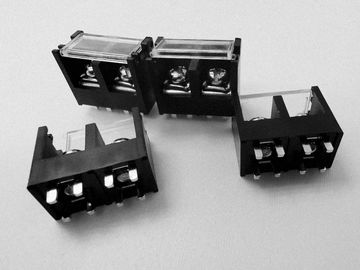 Conector de bloque de terminales de barrera negra de 11 mm Pitch 2 Posiciones para el equipo de alimentación