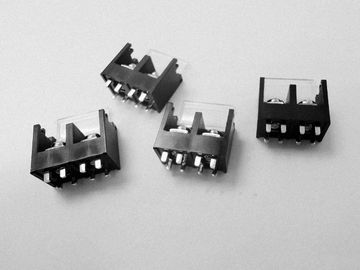 Conector de bloque de terminales de barrera negra de 11 mm Pitch 2 Posiciones para el equipo de alimentación