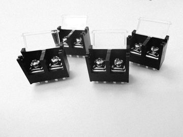 Conector de bloque de terminales de barrera negra de 11 mm Pitch 2 Posiciones para el equipo de alimentación