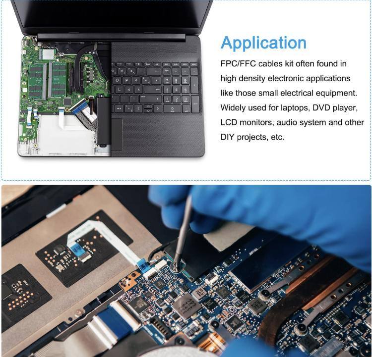 Ensamblaje de cables FFC duraderos con alta flexibilidad y precisión de paso adecuado para dispositivos electrónicos complejos