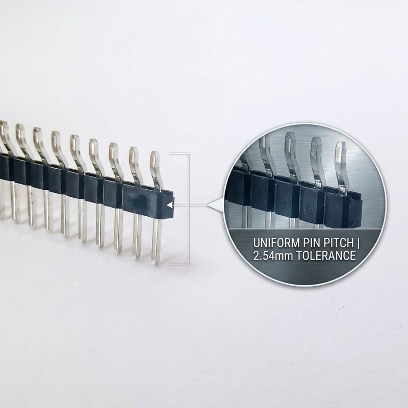 Punto fino 1.27mm Dual Row SMT Conector de encabezado de alfiler masculino Diseño de montaje de superficie de PCB compacto