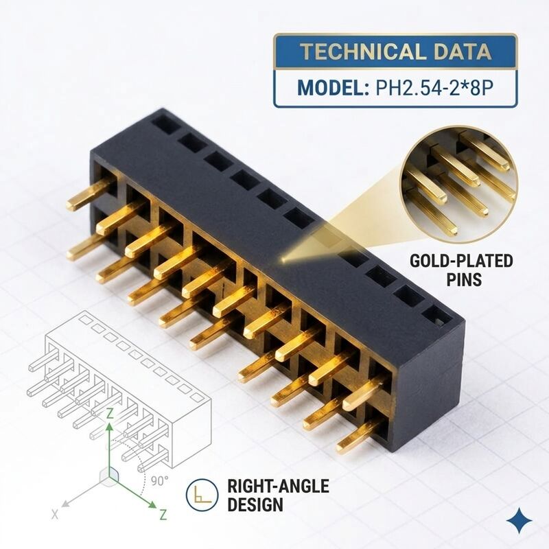 Conector hembra SMT de fila única con paso de 1.27 mm, perfil bajo, cinta y carrete, zócalo PCB
