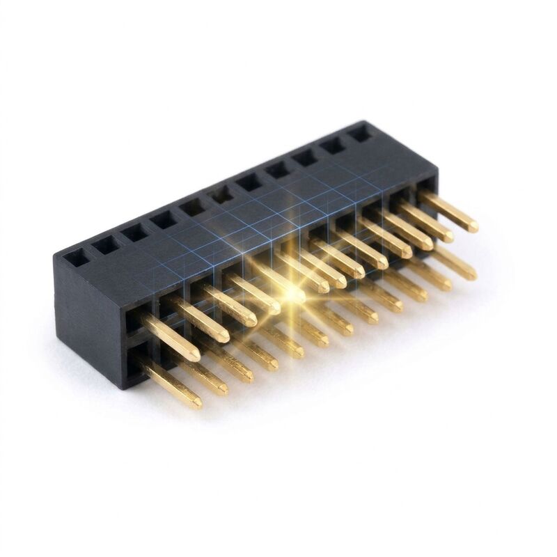 2.00mm Pitch Triple Row Female Header Connector 3x20P SMT Compatible Phosphor Bronze Socket
