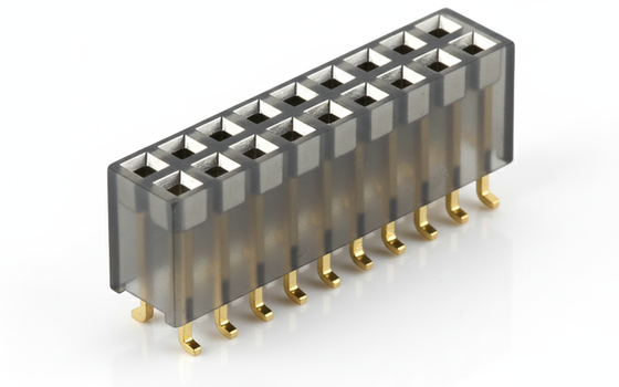Conector hembra de cabezal 2x20P, paso de 2.54 mm, clasificación de corriente de 3A