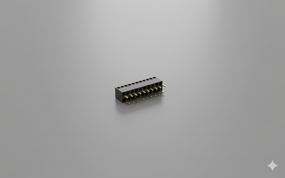Conector hembra de cabezal 2x20P, paso de 2,54 mm, chapado en oro, 250 V