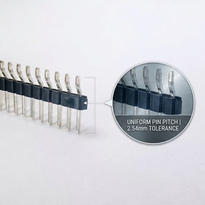 Punto fino 1.27mm Dual Row SMT Conector de encabezado de alfiler masculino Diseño de montaje de superficie de PCB compacto