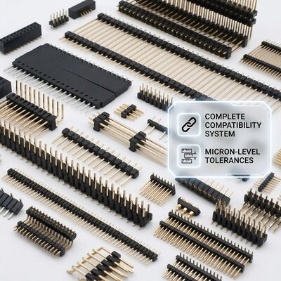 SMT Superficie de montaje de doble fila Conector de encabezado de alfiler masculino de 2,54 mm Pitch PCB de 80 pines de reflujo compatible