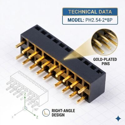 Conector hembra SMT de fila única con paso de 1.27 mm, perfil bajo, cinta y carrete, zócalo PCB